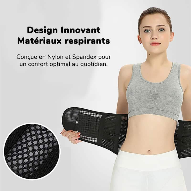 Ceinture de maintien lombaire respirante et innovante