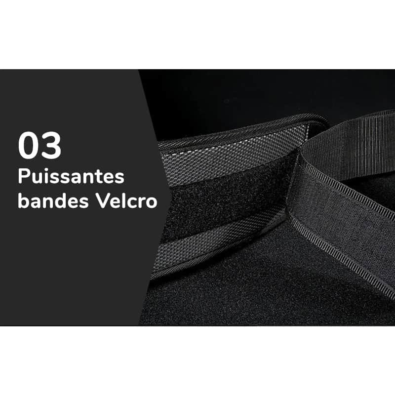 Ceinture lombaire de musculation avec bandes Velcro