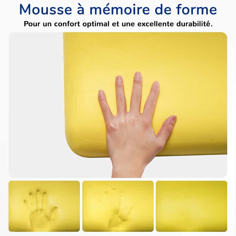 Coussin en mousse à mémoire de forme avec soutien lombaire