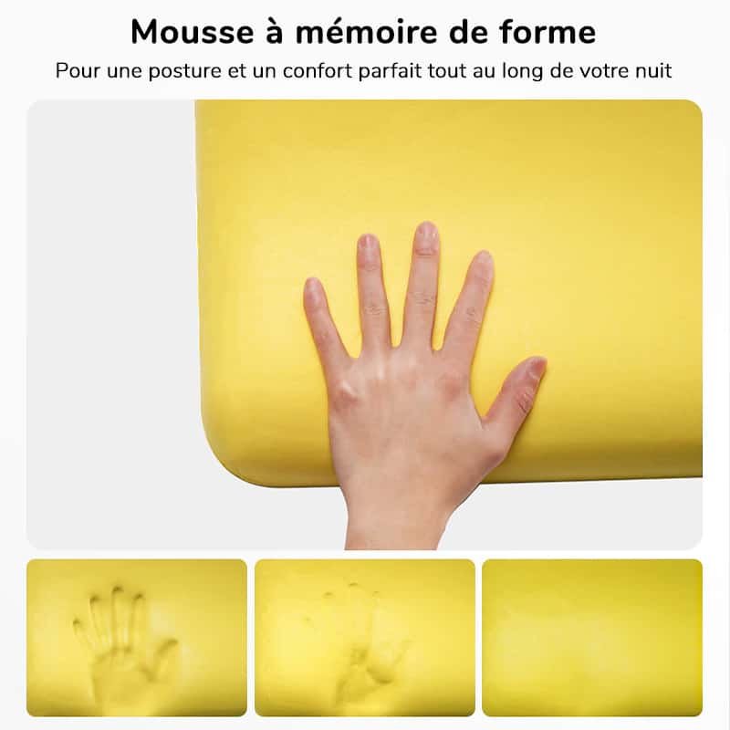 Coussin ergonomique dos avec mousse à mémoire de forme