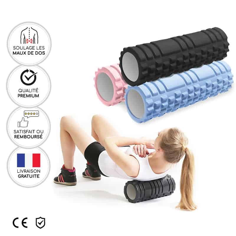 Rouleau de massage pour les exercices du dos