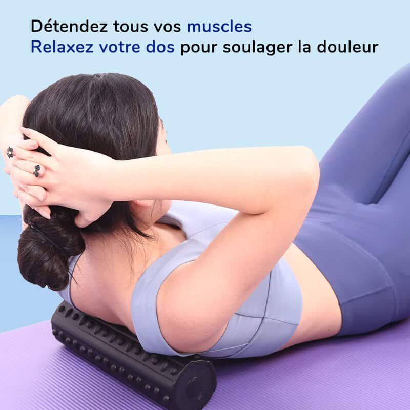 Rouleau de massage pour soulager les douleurs au dos