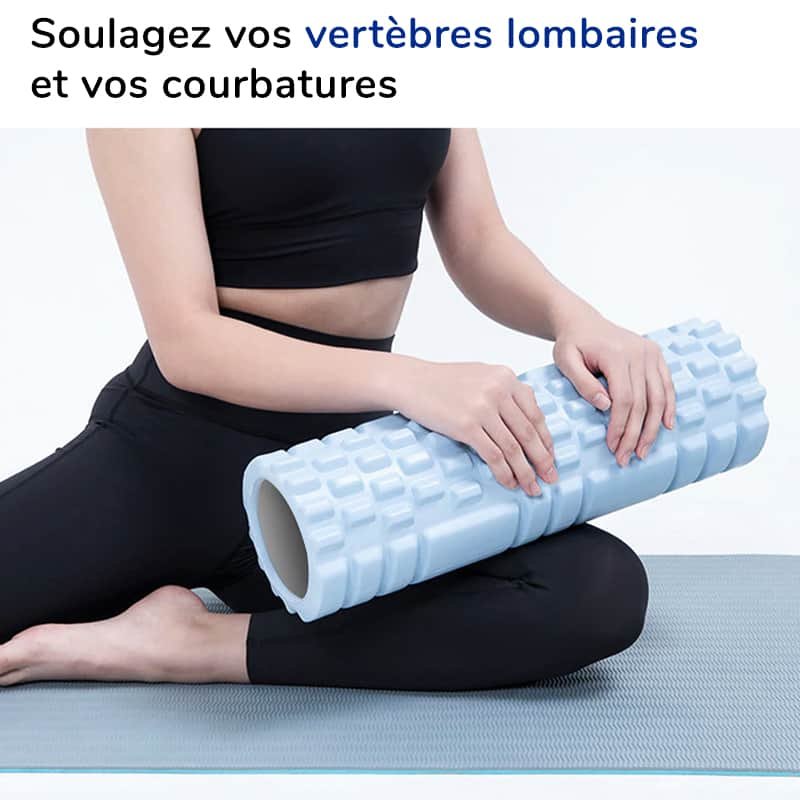 Rouleau de massage pour soulager les lombaires et les courbatures