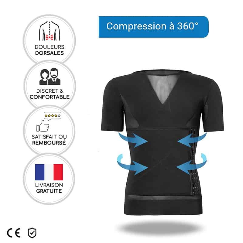 T-shirt correcteur de posture pour le mal de dos