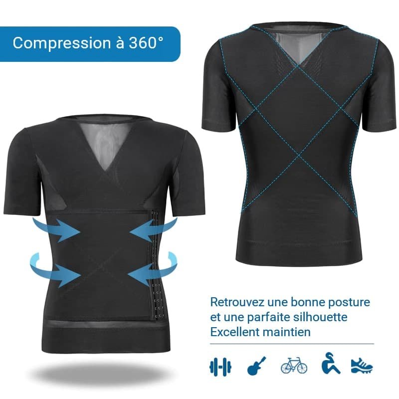 T shirt correcteur de posture pour soulager les maux de dos