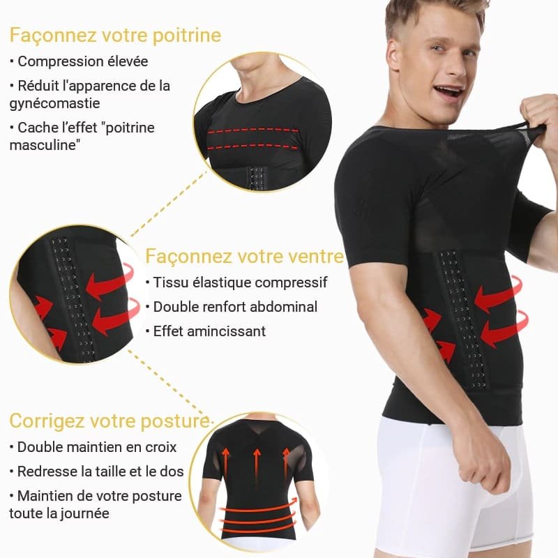 Tee shirt mal de dos pour corriger la posture