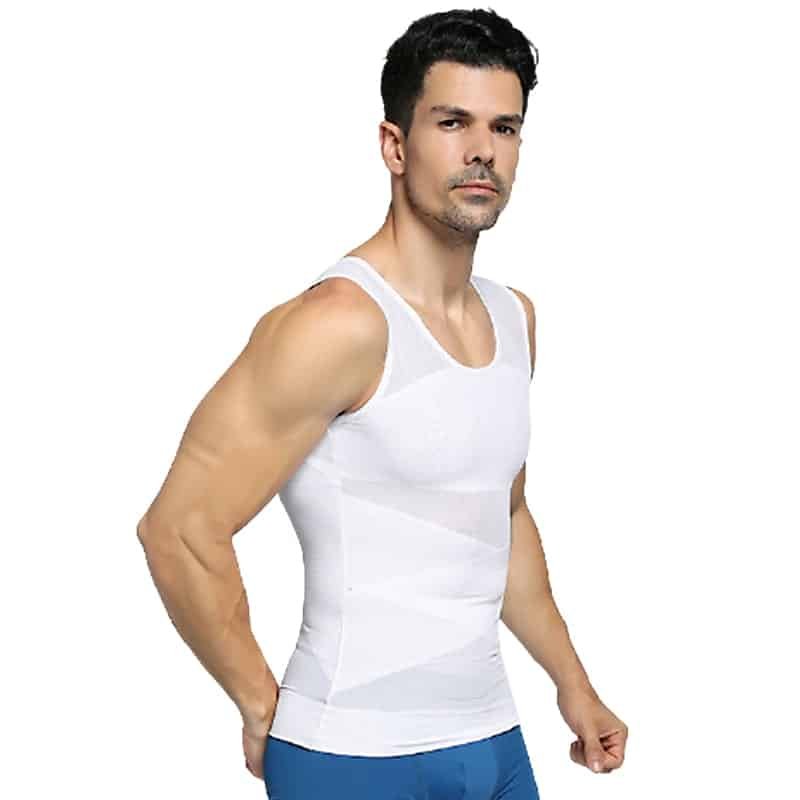 t-shirt-correcteur-posture-blanc-homme-profil